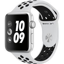 ساعت هوشمند اپل واچ سری 3 مدل نایک پلاس 42 میلیمتر با بند Pure Platinum/Black Nike Sport